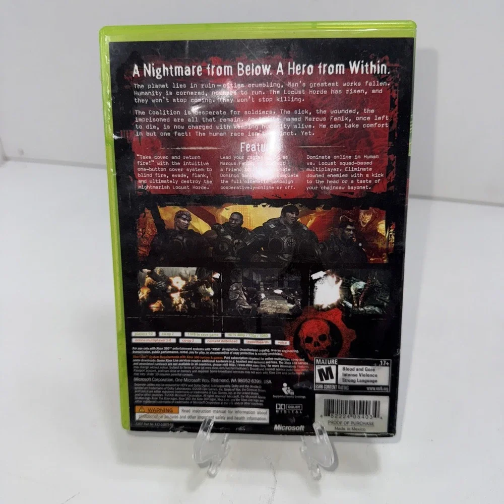 Gears of War (Microsoft Xbox 360, 2006) COMPLETE